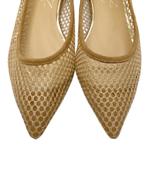 Le Talon（ル タロン）Le Talon (ル タロン) ポインテッドネットフラット ベージュ サイズ:231/2の古着・服飾アイテム