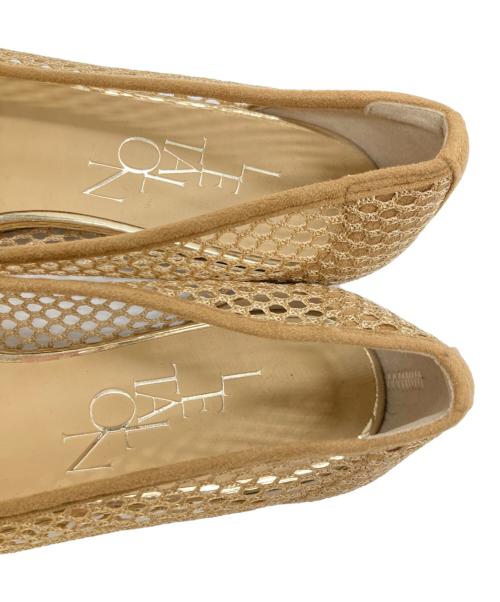 Le Talon（ル タロン）Le Talon (ル タロン) ポインテッドネットフラット ベージュ サイズ:231/2の古着・服飾アイテム