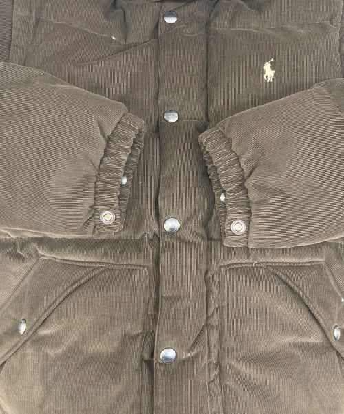 POLO RALPH LAUREN（ポロ・ラルフローレン）POLO RALPH LAUREN (ポロ・ラルフローレン) コーデュロイコンバーチブルダウンジャケット ブラウン サイズ:SIZE Mの古着・服飾アイテム
