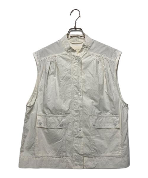 TODAYFUL（トゥデイフル）TODAYFUL (トゥデイフル) Flappocket Cotton Vest ホワイト サイズ:FREEの古着・服飾アイテム