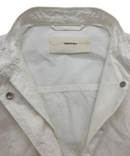 TODAYFUL（トゥデイフル）TODAYFUL (トゥデイフル) Flappocket Cotton Vest ホワイト サイズ:FREEの古着・服飾アイテム
