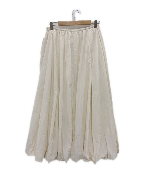 ETRE（エトレ）ETRE (エトレ) ナイロンバルーンボリュームスカート アイボリー サイズ:Mの古着・服飾アイテム
