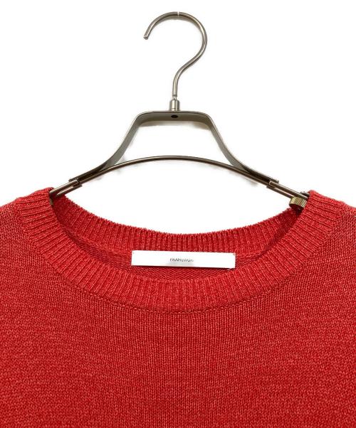 FRAMeWORK（フレームワーク）FRAMeWORK (フレームワーク) ウォッシャブルペーパーヤーンニット レッド サイズ:無しの古着・服飾アイテム