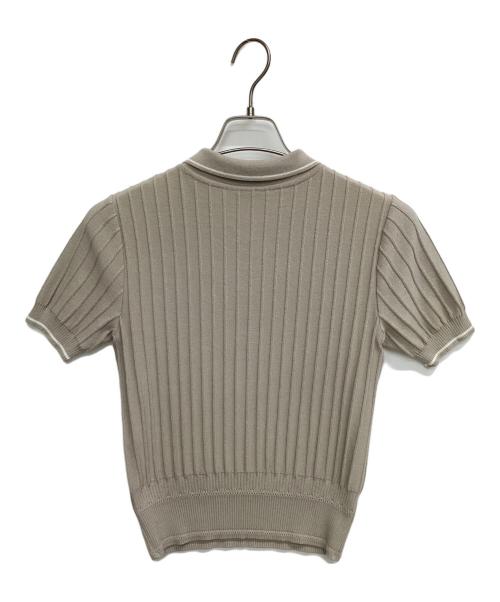 FOXEY（フォクシー）FOXEY (フォクシー) ニットポロシャツ ベージュ サイズ:38の古着・服飾アイテム