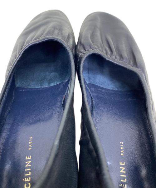 CELINE（セリーヌ）CELINE (セリーヌ) ソフトバレリーナヒールパンプス ブラック サイズ:36の古着・服飾アイテム