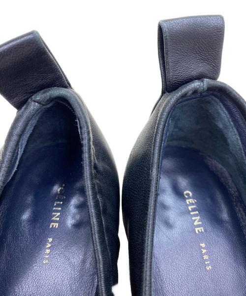 CELINE（セリーヌ）CELINE (セリーヌ) ソフトバレリーナヒールパンプス ブラック サイズ:36の古着・服飾アイテム