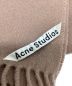 Acne studios (アクネ ストゥディオス) フリンジウールマフラー ブラウン：7000円