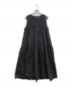 Demi-Luxe Beamsデミルクス ビームス）の古着「コットン ティアードワンピース」｜ブラック