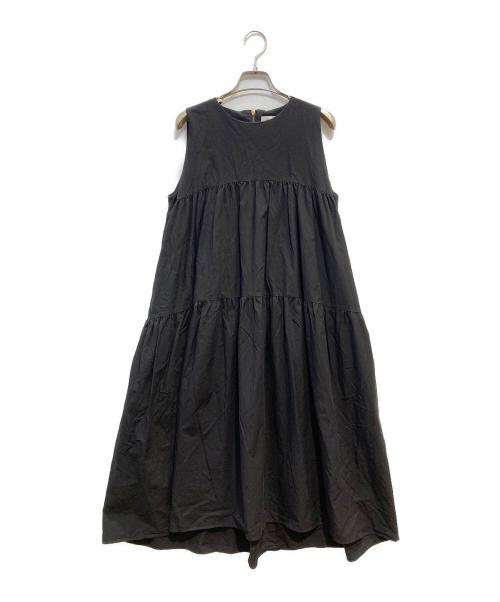 Demi-Luxe Beams（デミルクス ビームス）Demi-Luxe Beams (デミルクス ビームス) コットン ティアードワンピース ブラック サイズ:36の古着・服飾アイテム