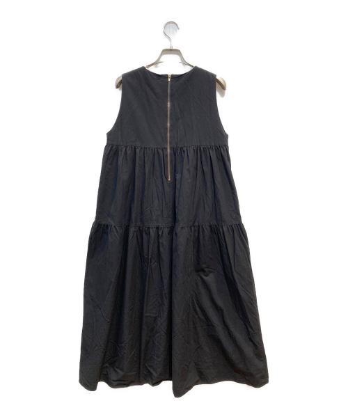 Demi-Luxe Beams（デミルクス ビームス）Demi-Luxe Beams (デミルクス ビームス) コットン ティアードワンピース ブラック サイズ:36の古着・服飾アイテム