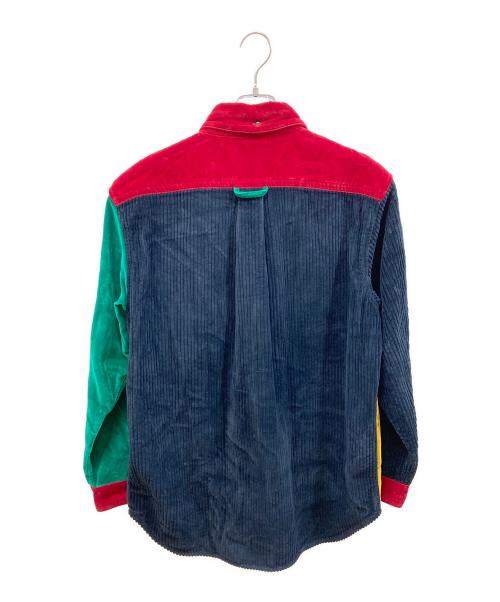 WALES BONNER（ウェールズボナー）WALES BONNER (ウェールズボナー) コーデュロイシャツ ネイビー×イエロー サイズ:46の古着・服飾アイテム