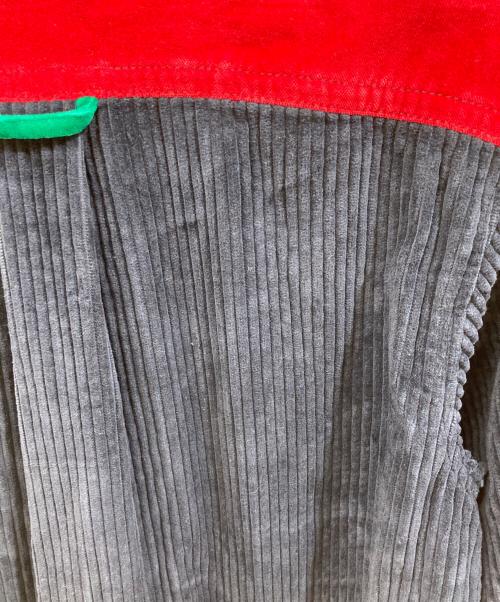 WALES BONNER（ウェールズボナー）WALES BONNER (ウェールズボナー) コーデュロイシャツ ネイビー×イエロー サイズ:46の古着・服飾アイテム