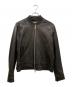 DSQUARED2（ディースクエアード）の古着「ラムレザーボンバージャケット」｜ブラック