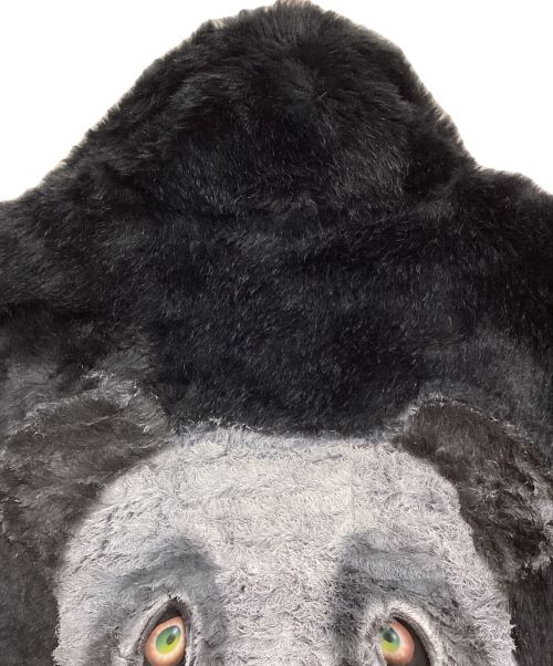 doublet（ダブレット）doublet (ダブレット) HAND-PAINTED FUR JACKET（ハンドペイントファージャケット） ブラック サイズ:Mの古着・服飾アイテム