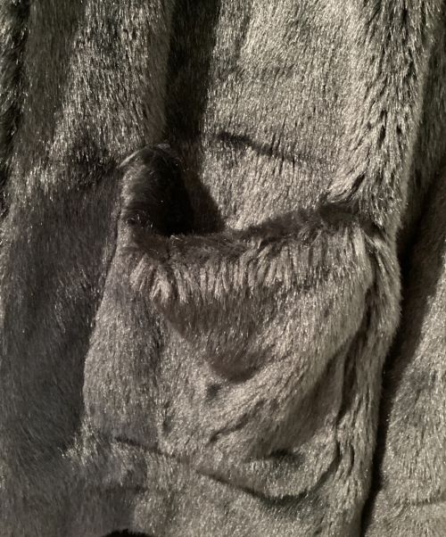 doublet（ダブレット）doublet (ダブレット) HAND-PAINTED FUR JACKET（ハンドペイントファージャケット） ブラック サイズ:Mの古着・服飾アイテム
