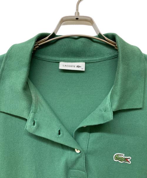 LACOSTE（ラコステ）LACOSTE (ラコステ) 鹿の子地マキシ丈ドレス グリーン サイズ:34の古着・服飾アイテム