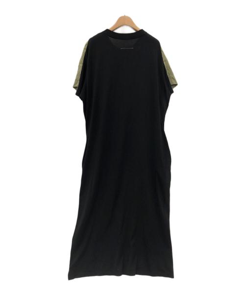 MM6 Maison Margiela（エムエムシックスメゾンマルジェラ）MM6 Maison Margiela (エムエムシックス メゾンマルジェラ) フラワージャガードミックスワンピース グリーン サイズ:Sの古着・服飾アイテム