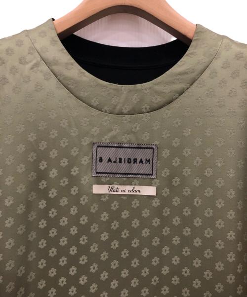 MM6 Maison Margiela（エムエムシックスメゾンマルジェラ）MM6 Maison Margiela (エムエムシックス メゾンマルジェラ) フラワージャガードミックスワンピース グリーン サイズ:Sの古着・服飾アイテム
