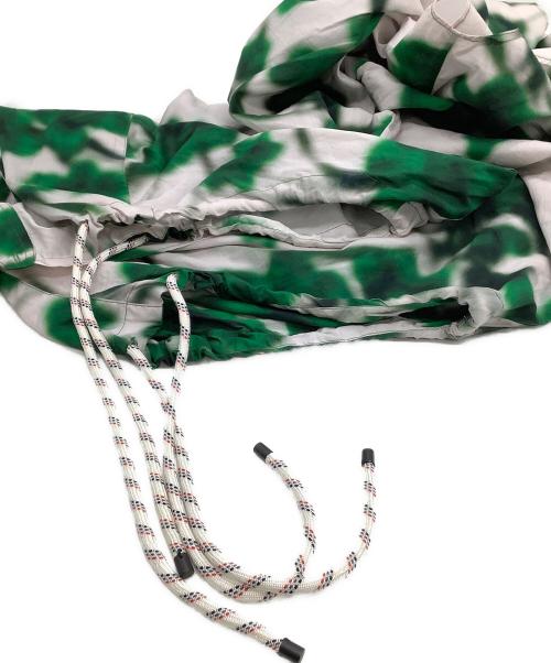 DRIES VAN NOTEN（ドリスヴァンノッテン）DRIES VAN NOTEN (ドリスヴァンノッテン) フラワープリントフレンチスリーブシャツワンピース グリーン サイズ:36の古着・服飾アイテム