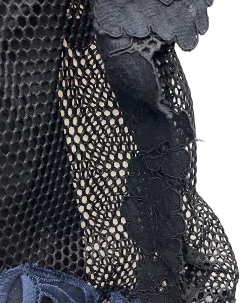 3.1 phillip lim（スリーワンフィリップリム）3.1 phillip lim (スリーワンフィリップリム) ノースリーブフローラルレースタンクトップ ブラック サイズ:2の古着・服飾アイテム