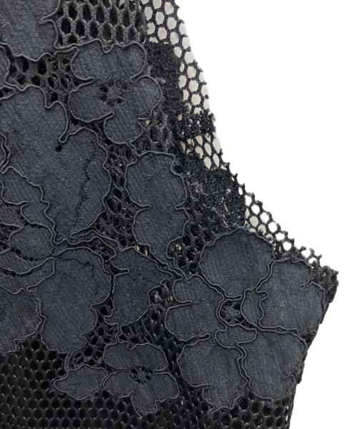 3.1 phillip lim（スリーワンフィリップリム）3.1 phillip lim (スリーワンフィリップリム) ノースリーブフローラルレースタンクトップ ブラック サイズ:2の古着・服飾アイテム