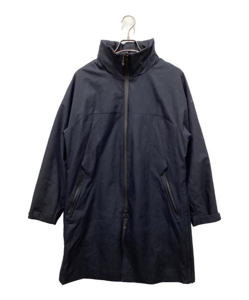 DESCENTE（デサント）DESCENTE (デサント) スタンドカラーインフードスタイリッシュコート ネイビー サイズ:Mの古着・服飾アイテム