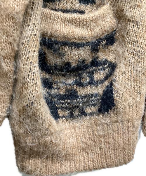 FTW（エフティーダブリュー）FTW (エフティーダブリュー) ニットカーディガン ブラウン サイズ:表記無しの古着・服飾アイテム