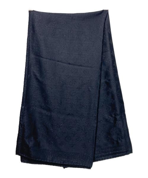 LOUIS VUITTON（ルイ ヴィトン）LOUIS VUITTON (ルイ ヴィトン) 大判ストール ブラックの古着・服飾アイテム