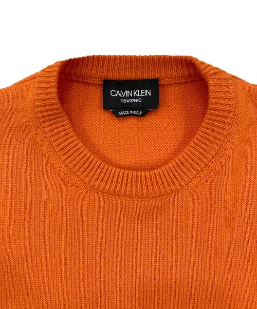 CALVIN KLEIN 205W39NYC（カルバンクライン205W39NYC）CALVIN KLEIN 205W39NYC (カルバンクライン205W39NYC) カシミヤニット オレンジ サイズ:Sの古着・服飾アイテム