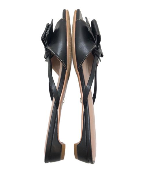 HER LIP TO（ハーリップトゥ）Her lip to (ハーリップトゥ) Big Bow Sandals ブラック サイズ:37の古着・服飾アイテム