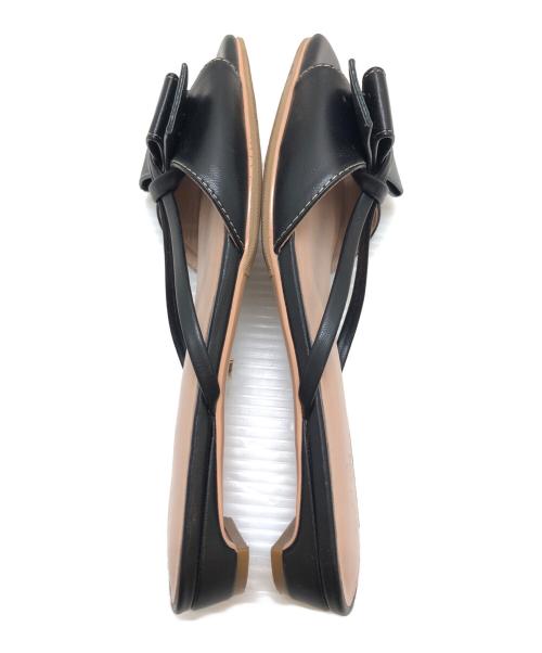 HER LIP TO（ハーリップトゥ）Her lip to (ハーリップトゥ) Big Bow Sandals ブラック サイズ:37の古着・服飾アイテム