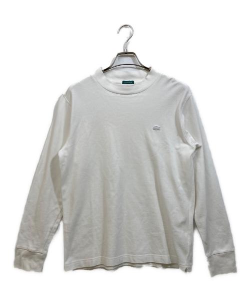LACOSTE（ラコステ）LACOSTE (ラコステ) 別注モックネックTシャツロングスリーブ ホワイト サイズ:Mの古着・服飾アイテム