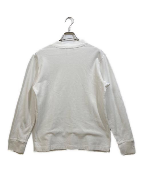 LACOSTE（ラコステ）LACOSTE (ラコステ) 別注モックネックTシャツロングスリーブ ホワイト サイズ:Mの古着・服飾アイテム
