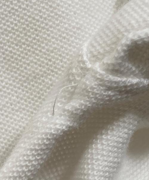 LACOSTE（ラコステ）LACOSTE (ラコステ) 別注モックネックTシャツロングスリーブ ホワイト サイズ:Mの古着・服飾アイテム