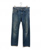 GUCCIグッチ）の古着「ストレートデニムパンツ」｜インディゴ
