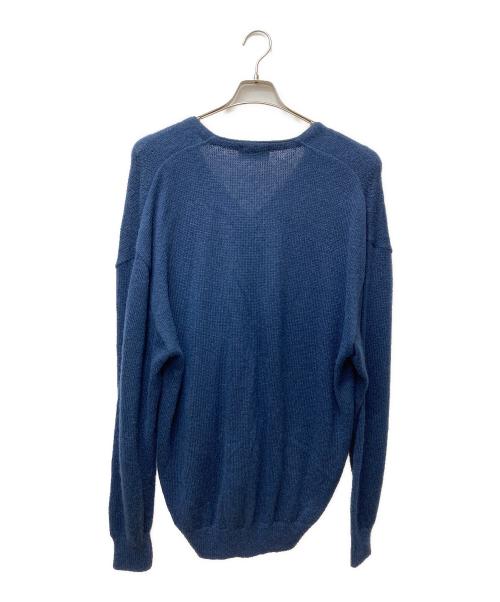 CALEE（キャリー）CALEE (キャリー) 7 GAUGE MOHAIR CARDIGAN ネイビー サイズ:X-LARGEの古着・服飾アイテム