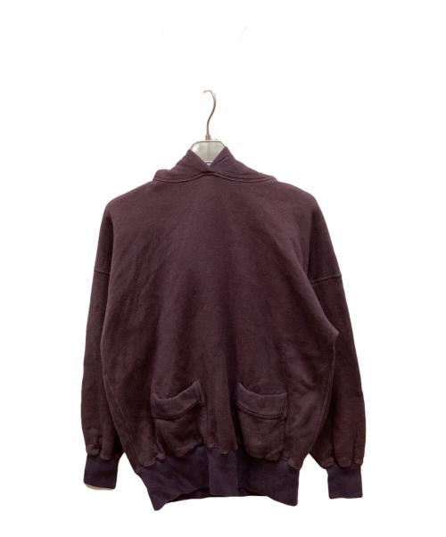 OLDE HOMESTEADER（オールド ホームステッダー）OLDE HOMESTEADER (オールド ホームステッダー) Extra Cotton Fleece / Hooded Long Sleeve パープル サイズ:46の古着・服飾アイテム