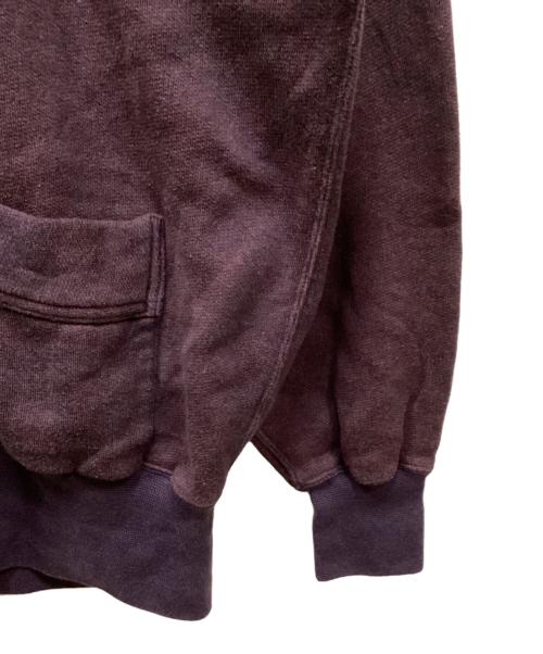 OLDE HOMESTEADER（オールド ホームステッダー）OLDE HOMESTEADER (オールド ホームステッダー) Extra Cotton Fleece / Hooded Long Sleeve パープル サイズ:46の古着・服飾アイテム