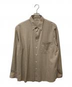 AURALEEオーラリー）の古着「SUPER LIGHT WOOL CHECK　A20SS01LC SHIRTS」｜ピンク×グリーン