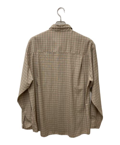 AURALEE（オーラリー）AURALEE (オーラリー) SUPER LIGHT WOOL CHECK　A20SS01LC SHIRTS ピンク×グリーン サイズ:5の古着・服飾アイテム