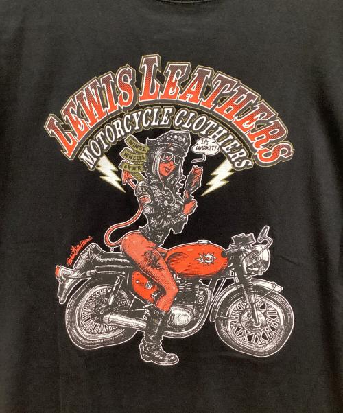 EROSTIKA（エロスティカ）EROSTIKA (エロスティカ) Lewis Leathers (ルイスレザース) プリントTシャツ ブラック サイズ:XL 未使用品の古着・服飾アイテム