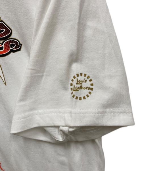 EROSTIKA（エロスティカ）EROSTIKA (エロスティカ) Lewis Leathers (ルイスレザース) プリントTシャツ ホワイト サイズ:XL 未使用品の古着・服飾アイテム