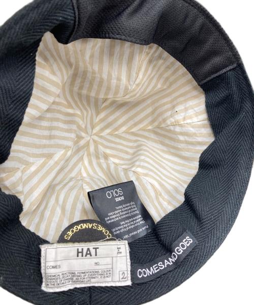 COMES AND GOES（カムズアンドゴーズ）COMES AND GOES (カムズアンドゴーズ) ハット ブラック サイズ:サイズ表記なしの古着・服飾アイテム