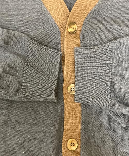 GUCCI（グッチ）GUCCI (グッチ) シルクカシミヤ混カーディガン ネイビー サイズ:Sの古着・服飾アイテム