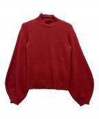 Chloeクロエ）の古着「ボリュームスリーブニット」｜クリムゾンレッド