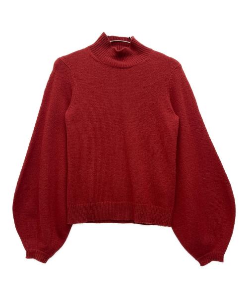Chloe（クロエ）Chloe (クロエ) ボリュームスリーブニット クリムゾンレッド サイズ:XSの古着・服飾アイテム