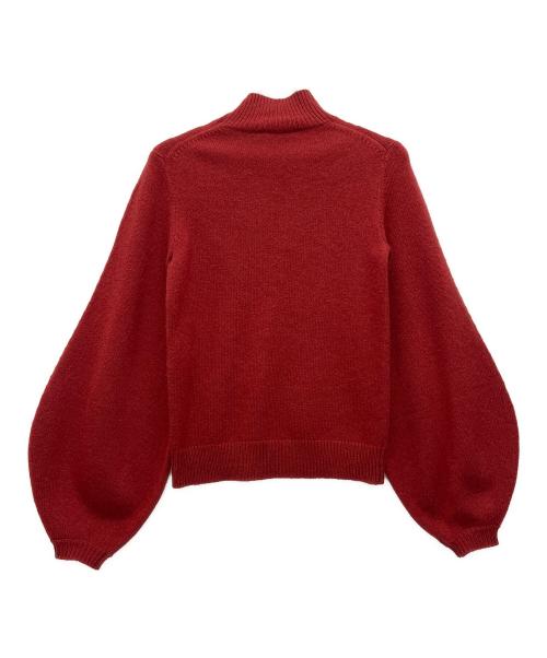 Chloe（クロエ）Chloe (クロエ) ボリュームスリーブニット クリムゾンレッド サイズ:XSの古着・服飾アイテム