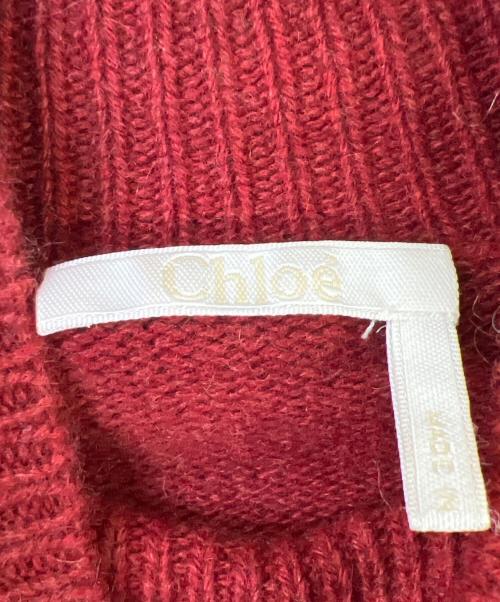 Chloe（クロエ）Chloe (クロエ) ボリュームスリーブニット クリムゾンレッド サイズ:XSの古着・服飾アイテム