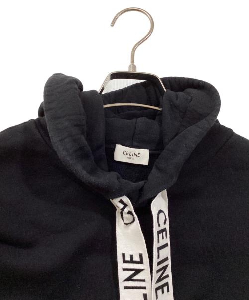 CELINE（セリーヌ）CELINE (セリーヌ) ルーズ フーディー ブラック サイズ:XSの古着・服飾アイテム