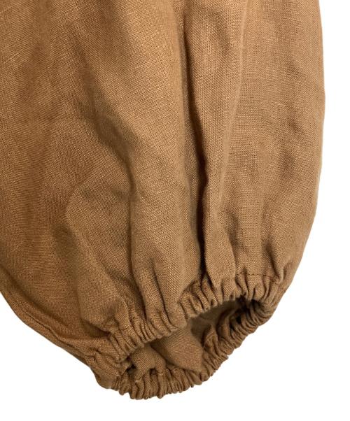 mie（ミィ）mie (ミィ) バックオープンリネンワンピース ブラウン サイズ:9の古着・服飾アイテム